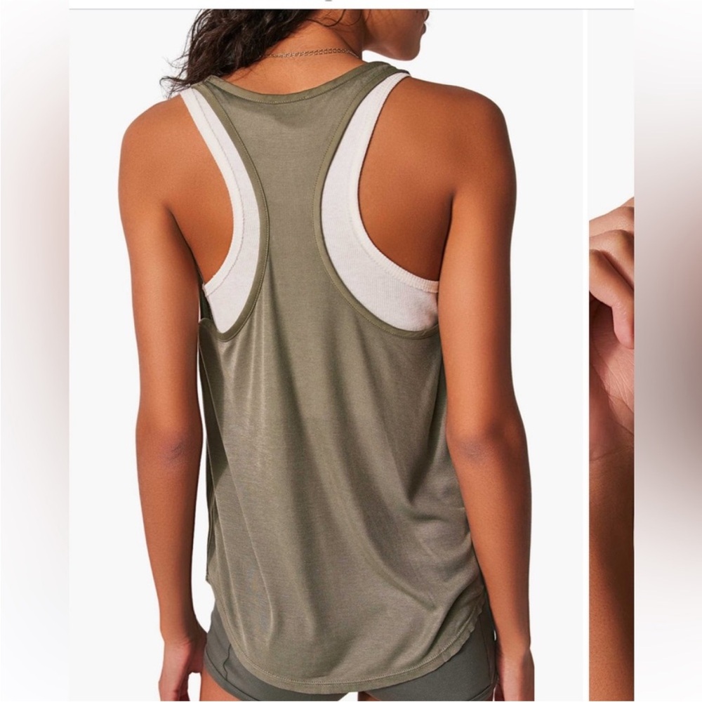 NWT Free People Intimately Night We Met Tank - Ivy League - S - Picture 2 of 4
